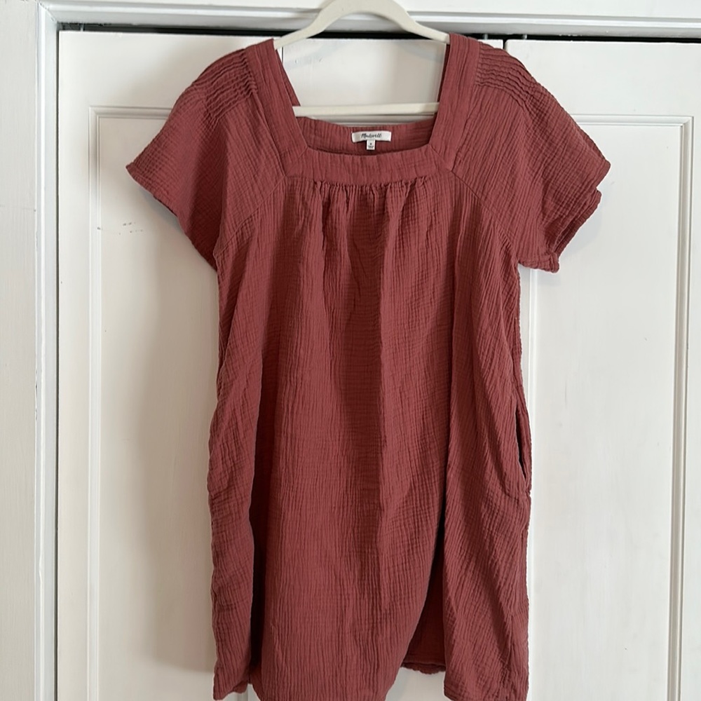 Madewell Pink Dress with Pockets